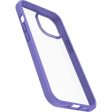 Capa React Series Otterbox Antibacteriana para Apple iPhone 14 - Transparente e Lilás Discount