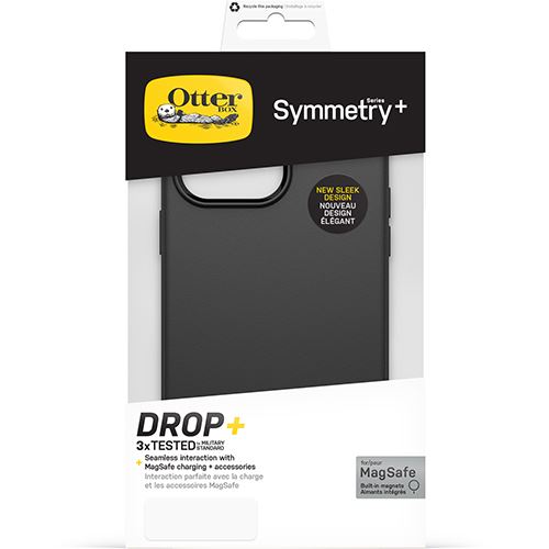 Capa Symmetry+ Series Otterbox Antimicrobiana para Apple iPhone 14 Pro Max - Preto Fashion