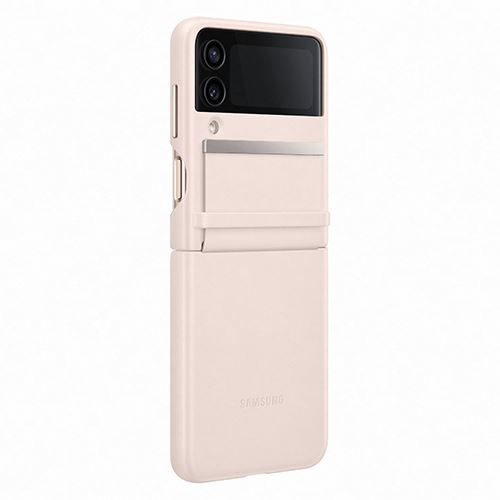 Capa Samsung Leather para Samsung Galaxy Z Flip 4 - Peach Fashion