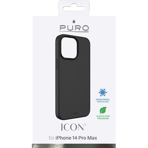 Capa Silicone Icon Puro para Apple iPhone 14 Pro Max - Preto Hot on Sale