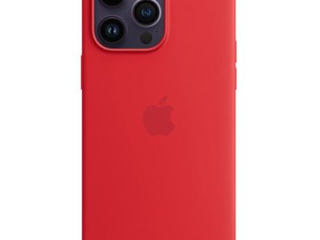 Capa Silicone Apple com MagSafe para Apple iPhone 14 Pro Max - (PRODUCT) RED For Sale