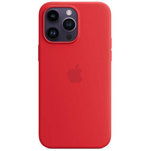 Capa Silicone Apple com MagSafe para Apple iPhone 14 Pro Max - (PRODUCT) RED For Sale