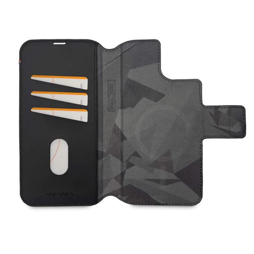 Capa Decoded Leather Modu Wallet com MagSafe para iPhone 14 - Preto Fashion