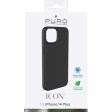 Capa Silicone Icon Puro Antimicrobiana para Apple iPhone 14 Plus - Preto Supply