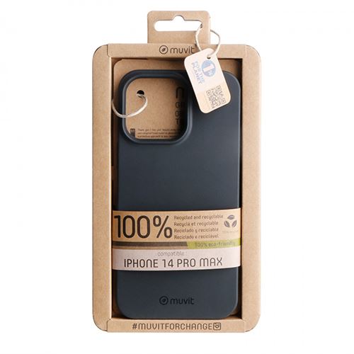 Capa Recycle-Tek Muvit para Apple iPhone 14 Pro Max - Preto Discount