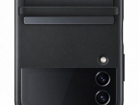 Capa Samsung Leather para Samsung Galaxy Z Flip 4 - Preto Cheap