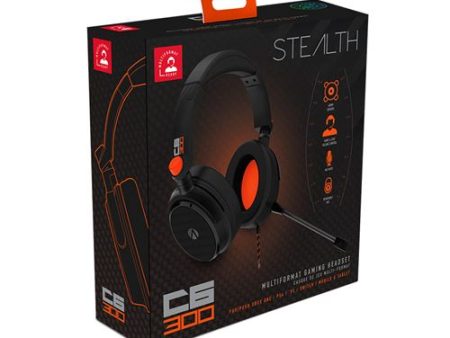 Auscultadores Gaming Stealth C6-300 | Multi-Plataforma - Preto | Laranja Supply