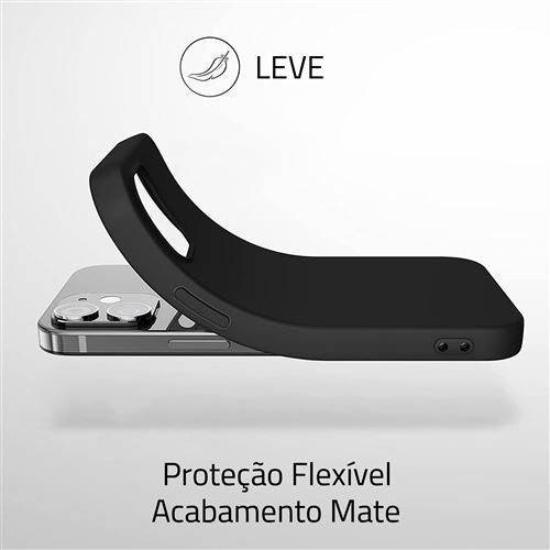 Capa + Película Protetora de Ecrã Icoveri para Apple iPhone 14 - Preto Cheap