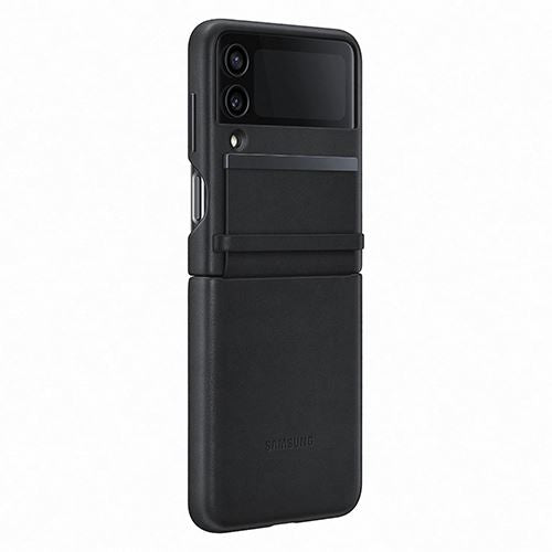 Capa Samsung Leather para Samsung Galaxy Z Flip 4 - Preto Cheap