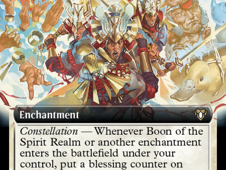 Boon of the Spirit Realm (Extended Art) [Commander Masters] For Cheap