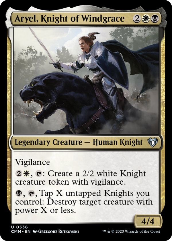 Aryel, Knight of Windgrace [Commander Masters] Cheap