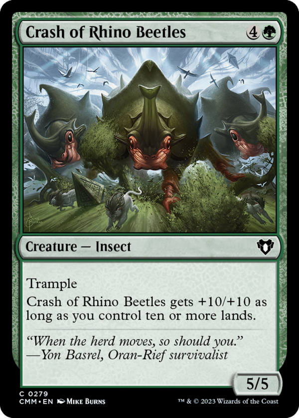 Crash of Rhino Beetles [Commander Masters] Supply