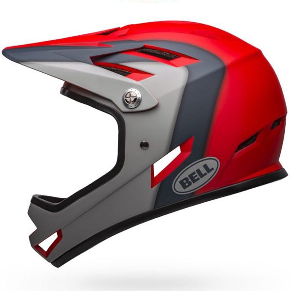 Casco Bell Sanction - Rosso grigio Hot on Sale