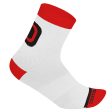 Calze Dotout Logo 15 - Rosso bianco on Sale