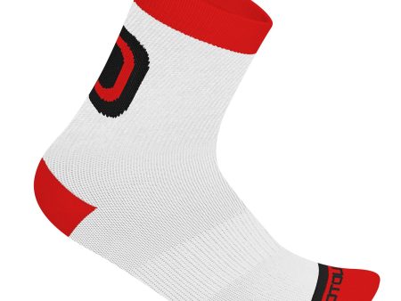 Calze Dotout Logo 15 - Rosso bianco on Sale