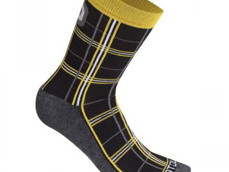 Calze Dotout Checked - Nero giallo Online Hot Sale