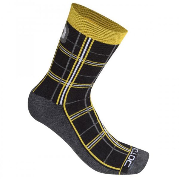 Calze Dotout Checked - Nero giallo Online Hot Sale