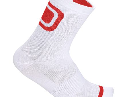 Calze DotOut Logo 13 - Bianco Rosso Hot on Sale