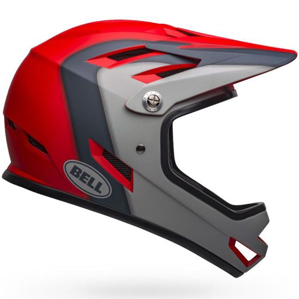 Casco Bell Sanction - Rosso grigio Hot on Sale