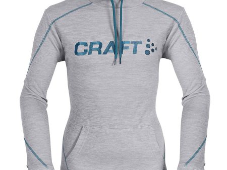 Felpa Craft Logo - Grigio Blu Sale