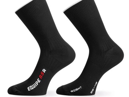 Calze Assos RSR - Nero bianco Online Hot Sale