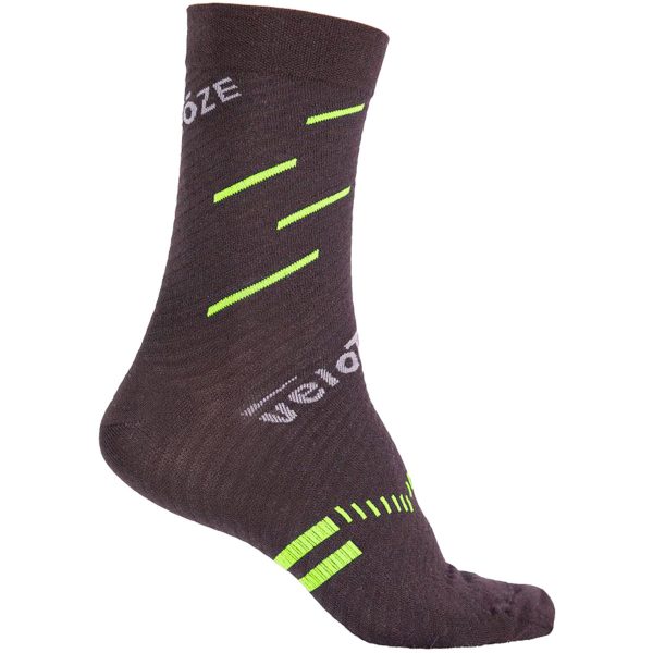 Calze VeloToze Active Compression Merino - Nero giallo For Sale