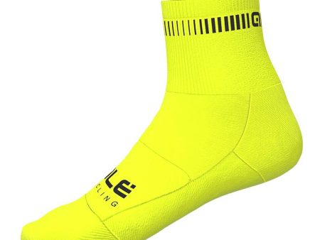 Calze Ale Logo Q-skin - Giallo fluo Sale