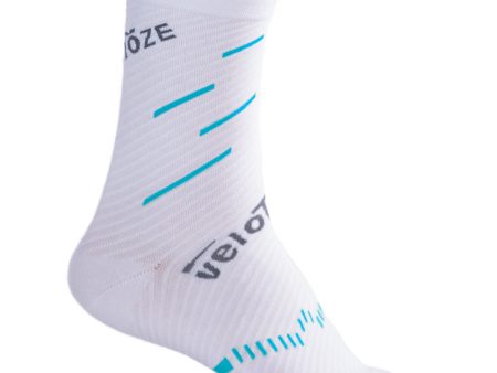 Calze VeloToze Active Compression Coolmax - Bianco blu Online