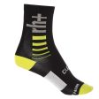 Calze Rh+ Logo 15 - Nero giallo fluo Discount