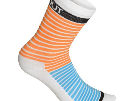 Calze Dotout Stripe 2019 - Arancio azzurro Sale