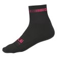 Calze Ale Logo Q-skin - Nero rosa Online Sale