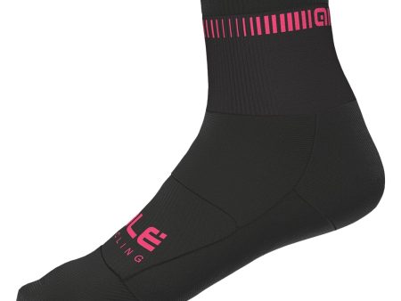 Calze Ale Logo Q-skin - Nero rosa Online Sale