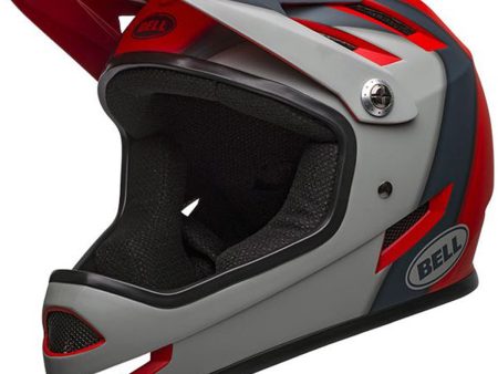 Casco Bell Sanction - Rosso grigio Hot on Sale