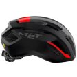 Casco Met Vinci Mips - Nero rosso Sale