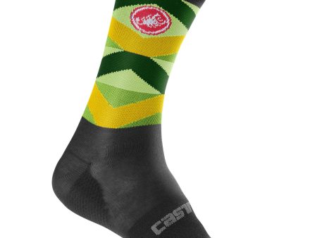 Calze Castelli Fatto 12 - Nero verde For Discount