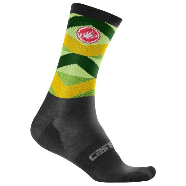 Calze Castelli Fatto 12 - Nero verde For Discount