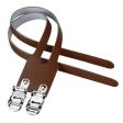 Cinghie per pedali doppie Brn Leather - Marrone For Discount