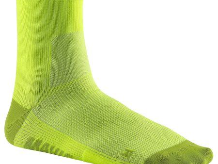 Calze Mavic Essential Mid - Giallo Fluo Hot on Sale