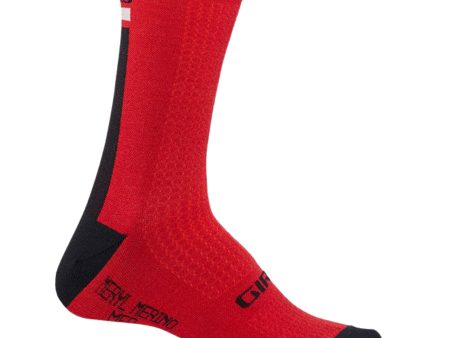 Calze Giro HRc + Merino Mid - Rosso nero Online now