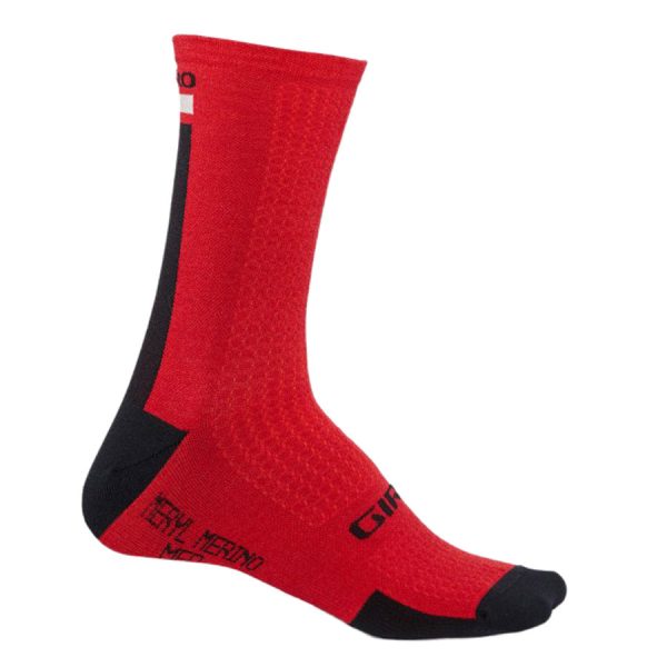 Calze Giro HRc + Merino Mid - Rosso nero Online now