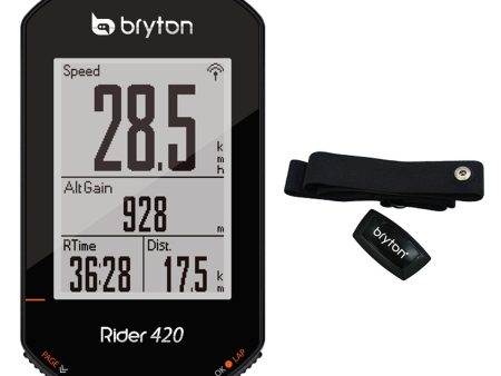 Bryton GPS Rider 420H Hrm - Nero Fashion