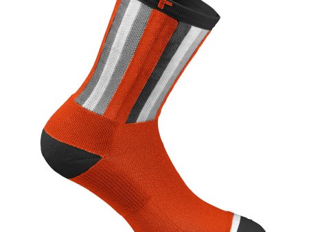 Calze invernali Dotout Stripe - Arancio Fluo Fashion